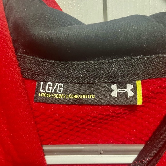 Red & Black Under Armour Hoodie - Picture 2 of 2